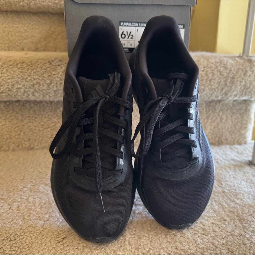 adidas Black Athletic Running Shoes - Picture 3 of 8